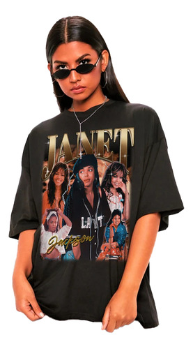 Playera Janet Jackson, Camiseta Icono Pop