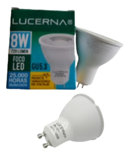 Bombillo Dicroico Led Gu10 6500k Lucerna Ojo De Buey