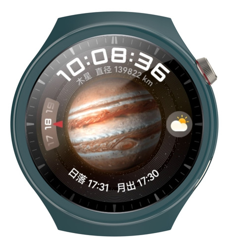 Funda De Reloj Verde Pino Y Set De Películas De Hidrogel Par