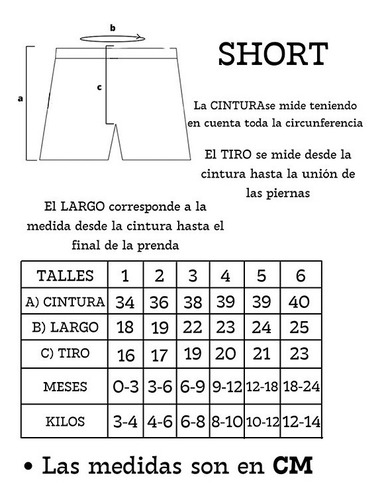 Short Estampado De Bebe