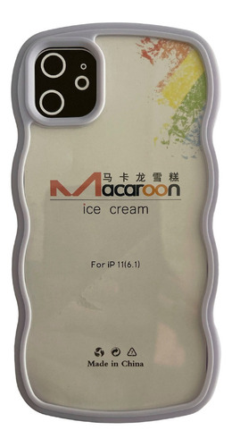 Carcasa Para iPhone 14 Pro Transparente Borde Curvo Colores