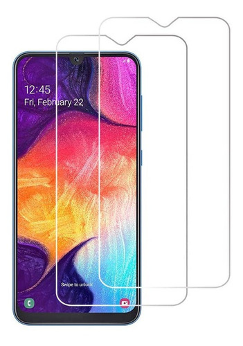 Vidrio Templado Pantalla A50, Dureza 9h, Libre 2 Piezas