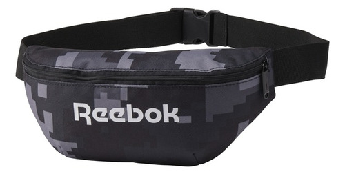Cangurera Reebok Act Core Gr Color Negro Diseño de la tela Liso