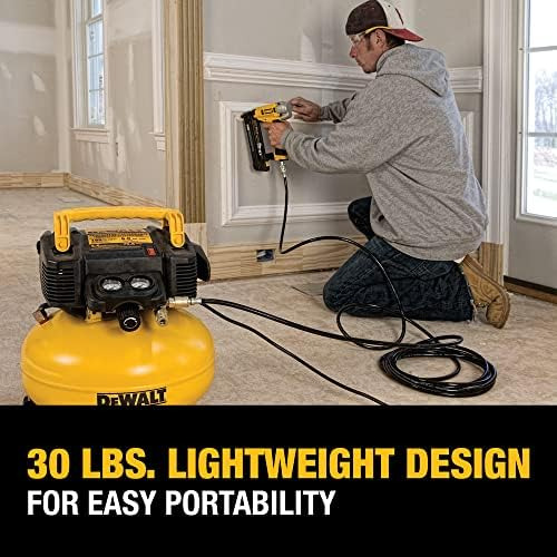Compresor De Aire Tipo Panqueque Dewalt, 6 Galones, 165 Psi