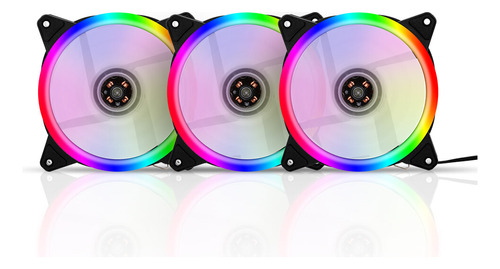 Ventilador Rgb Para Radiador De Computadora, Carcasa Rgb De