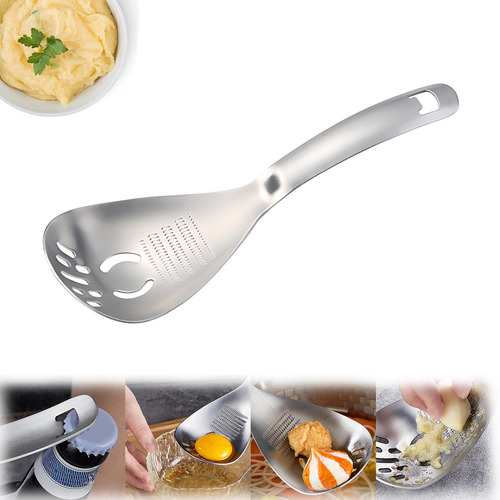 Cucharas De Acero Inoxidable 304 Para Puré De Ajo Y Jengibre