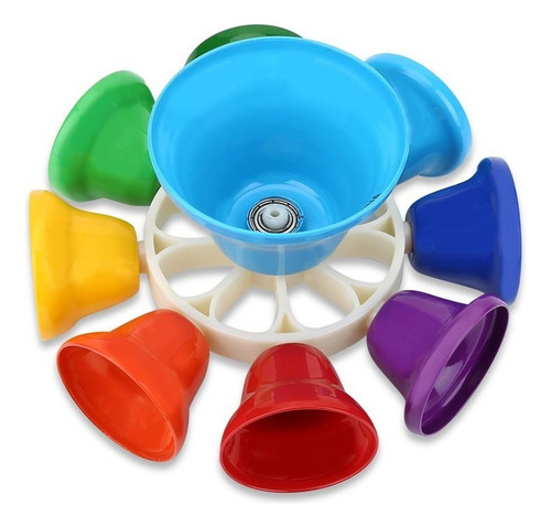 Campana Colorida De 8 Notas De Percusión Musical Educativa