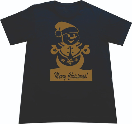 Camisetas Navideñas Navidad  Muñeco De Nieve Merry Christmas