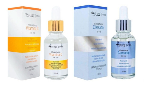 Serum Facial Vitamina C Max Love + Serum Clareador 