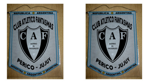 Banderin Mediano 27cm Club Fantasmas Perico Jujuy