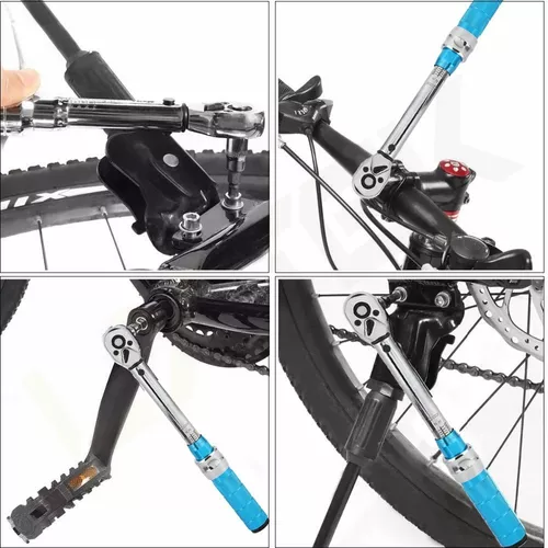 Llave dinamométrica ajustable de tres engranajes para bicicleta, juego de  herramientas de mano de herramienta de reparación de bicicletas, llave  dinamométrica para bicicleta de carretera portátil - AliExpress