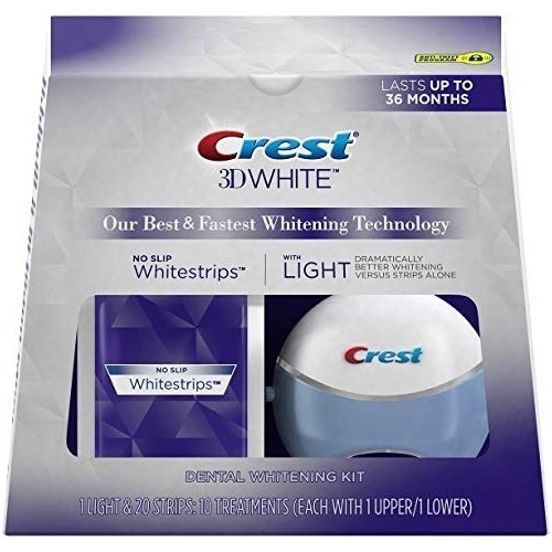 Cresta 3d Whitestrips Con Dientes De La Luz Kit De Blanqueam