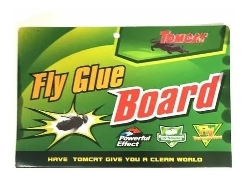 Pack De 50 Fly Glue Papel Pegajoso Atrapa Moscas Y Insectos 