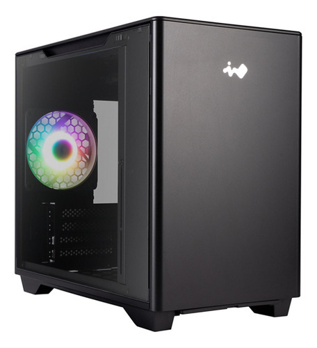 Gabinete In Win A3 Micro Atx 1 Fan Cristal Templado Negro