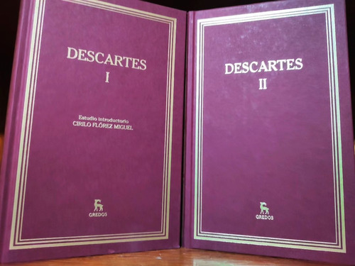 Descartes Tomos 1 Y 2 Gredos Coleccion Grandes Pensadores 