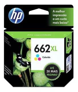 Cartucho Hp 662xl Color 662 Xl Original Hp E Lacrado Novo