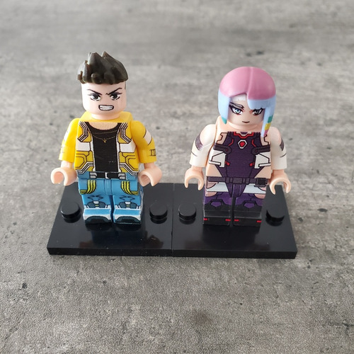 Lego Cyberpunk David Y Lucy | Anime Minifiguras Construcción