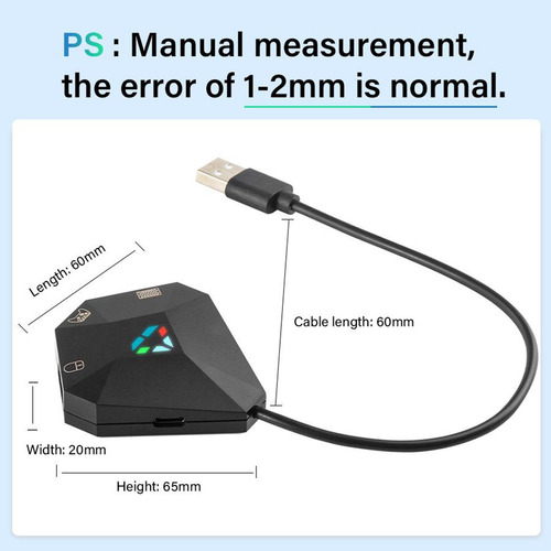 Imagem 2 de 12 de Teclado E Mouse Adaptador Conversor Para N-switch, Nenhuma