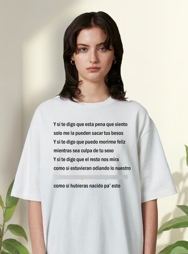 Remera Duki She Don't Give A Fo Frase Personalizada Unisex