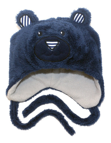 Gorro Bebé Osito Polar Forrado Línea Importada Invierno 