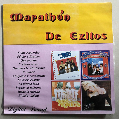 Marathon De Exitos Lp Hombres G, Los Bukis, Los Yonics, Yuri