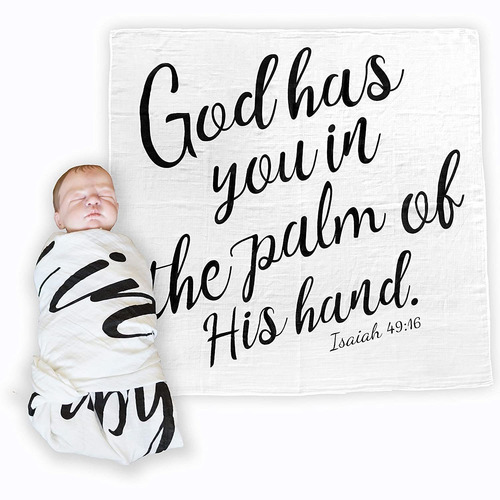 Baby Swaddle Scripture Blanket With Bible Versse Quote ...