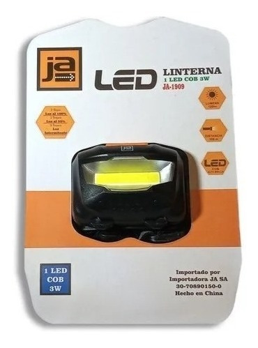 Imagen 4 de 8 de Linterna Vincha Minero Led Alta Potencia Ja