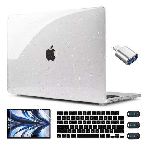 Funda Cissook Para Macbook Air 13 M2 + C/teclado Glitter