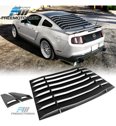Fits 05-14 Ford Mustang Ikon Style Rear Window Louvers & Zzg