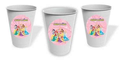 Vasos Princesas  Pack X10