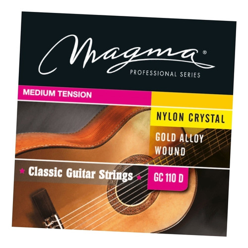 Encordado Guitarra Clásica Magma Gc110d Nylon Crystal