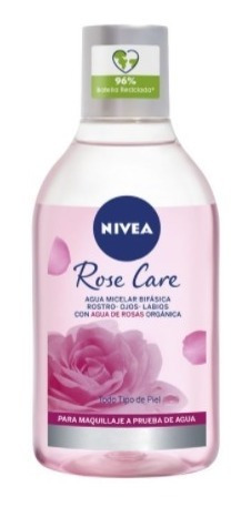 Rose Care Agua Micelar Bifásica Nivea 400 Ml