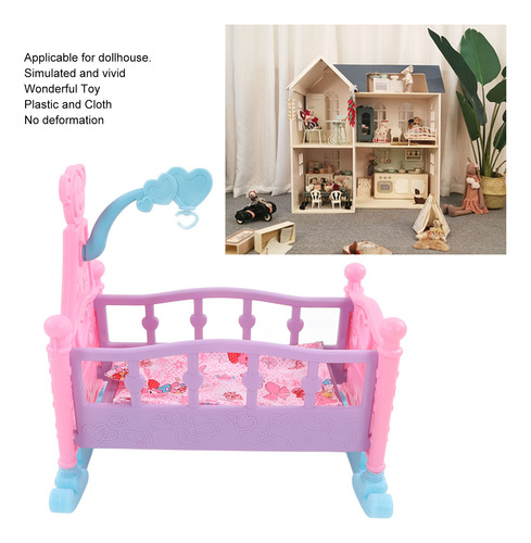 Colcha Para Cuna De Bebé Dollhouse, Mecedora Para Cuna