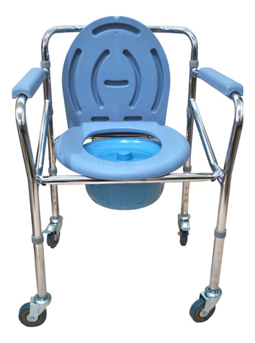 Cadeira De Banho E Sanitário Idoso Higiênica Dobrável 100kg