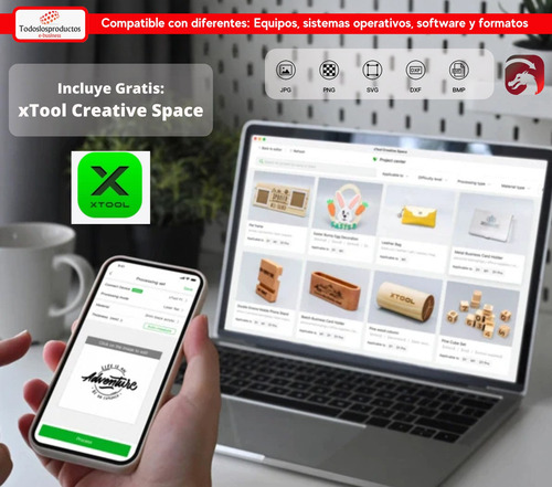 Xtool F1 Paquete Grabador Laser Oro Plata Facturamos Cortado