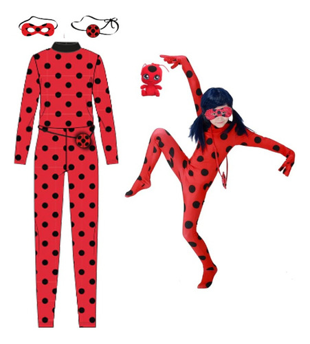 Disfraz Ladybug Miraculous Talle3 Infantil Caffaro 7253