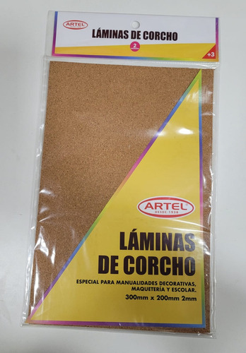 Lamina De Corcho 30x20cm Artel 2 Unidades
