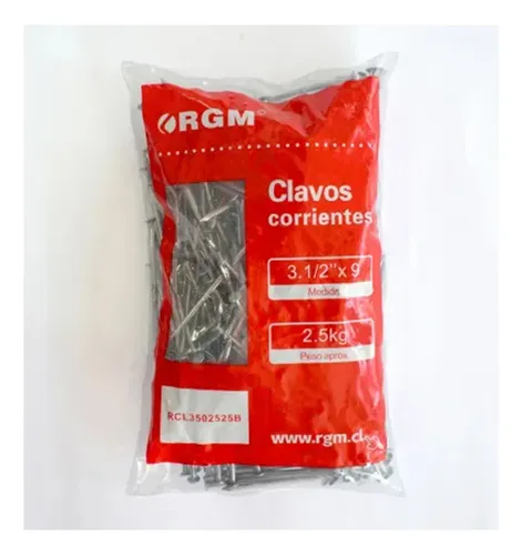 Clavos Corrientes 3 1/2x2.5kg Rgm