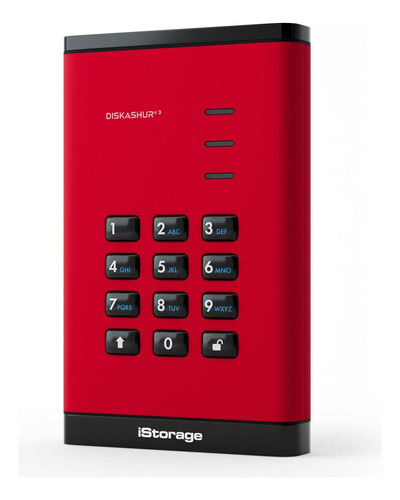 Istorage Diskashur3 Hdd 4tb Red Disco Duro Portátil Seguro Y