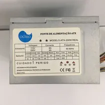 Comprar Fonte Nominal Pctop Modelo: Atx-200w Real  24p 200w Sata Atx
