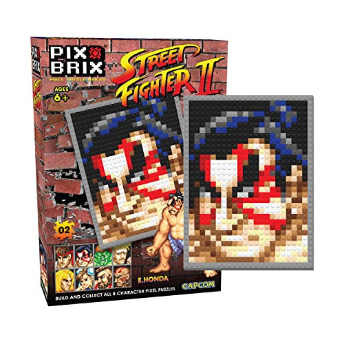 Pix Brix Street Fighter Ii Pixel Puzzle Bricks, E.honda - Co