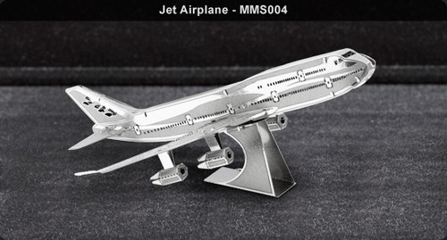 Fascinations Avión Jet Boeing 747 Rompecabezas 3d Metal