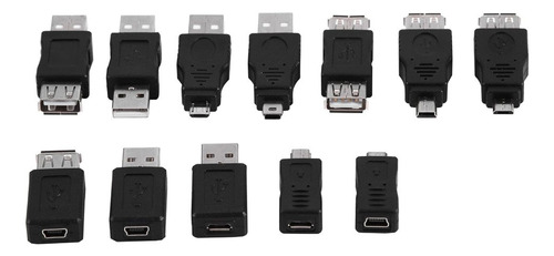 Adaptador Usb Otg Micro Mini Usb 2.0 Macho A Hembra