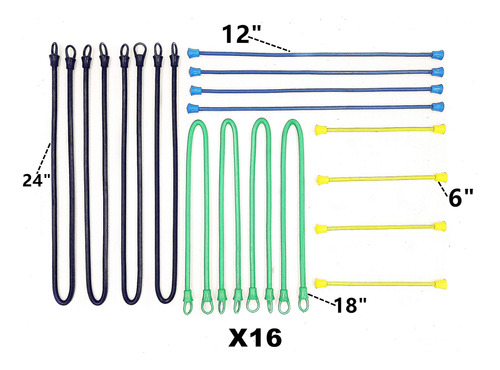 Tipu 16 Lazo Goma Para Eng Je Corbata Flexible Reutilizable