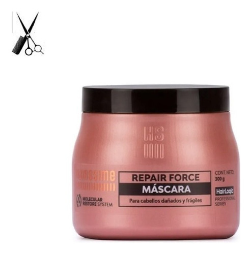 Máscara Hairssime Hair Logic Repair Force Dañado 800ml