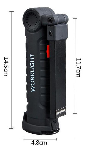 Linterna Led De Mano, Base De Luz Y Gancho, Linterna