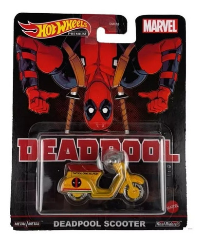 Hot Wheels Premium Marvel Deadpool Scooter