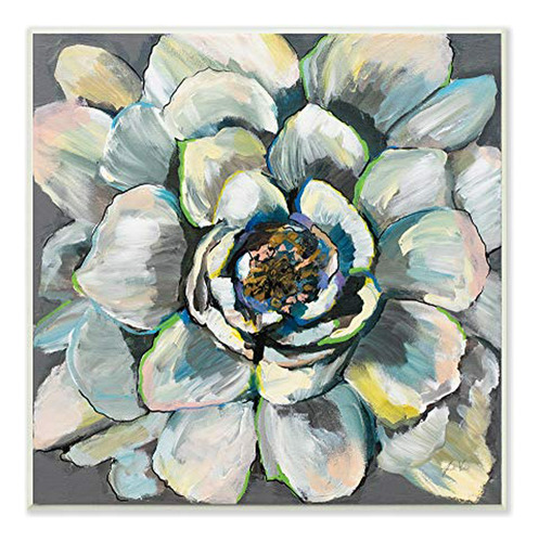 Stupell Industries Flower Bloom - Placa De Pared Con Pintura