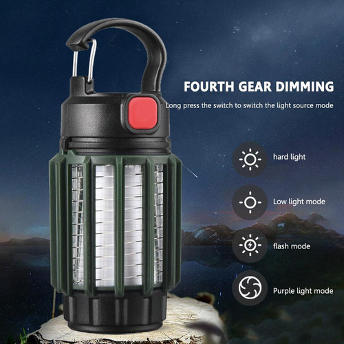 Perfecto Lámpara Led Antimoscas Tipo C Recargable De 800