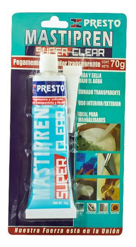 Adhesivo Y Sellador Transparente Tubo 70g Resistente Al Agua